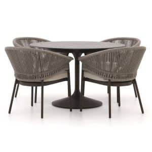+ 15 % Kassenrabatt | SUNS Santorini/Nova ø 120 cm Gartenmöbel-Set 5-teilig