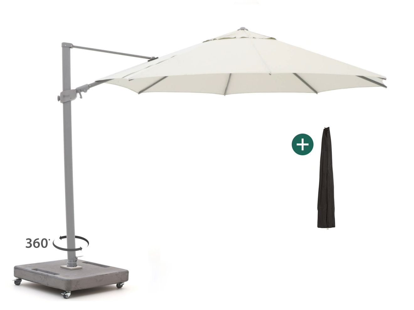 + 10 % Kassenrabatt | Shadowline Austin Ampelschirm ø 350 cm