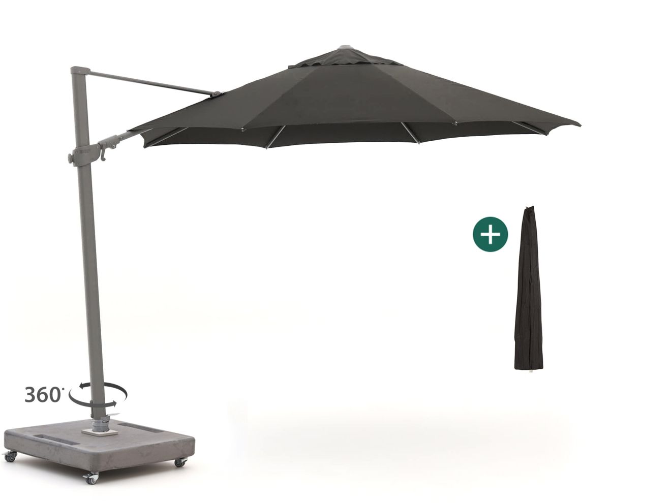 + 10 % Kassenrabatt | Shadowline Austin Ampelschirm ø 350 cm