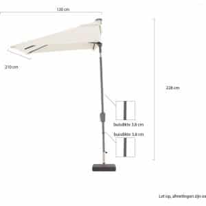 + 10 % Kassenrabatt | Shadowline Sonnenschirme Balkon 210x130 cm