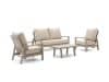 + 10 % Kassenrabatt | Tierra Outdoor Musone Sessel-Sofa Lounge-Set 4-teilig 4-Sitzer verstellbar