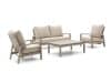 + 10 % Kassenrabatt | Tierra Outdoor Musone/Flip-Up Sessel-Sofa Lounge-Set 4-teilig 4-Sitzer verstellbar