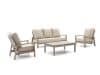 + 10 % Kassenrabatt | Tierra Outdoor Musone/Flip-Up Sessel-Sofa Lounge-Set 4-teilig 5-Sitzer verstellbar