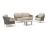 + 10 % Kassenrabatt | Tierra Outdoor Nuri/Moretti Sessel-Sofa Lounge-Set 4-teilig 5-Sitzer
