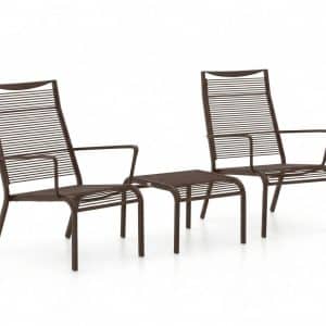 + 10 % Kassenrabatt | Apple Bee Hawaii Lounge Balkonmöbel-Set 3-teilig stapelbar