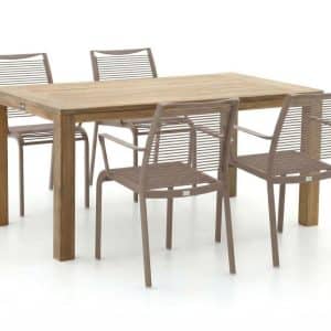 Apple Bee Hawaii/ROUGH-S 160 cm Gartenmöbel-Set 5-teilig stapelbar