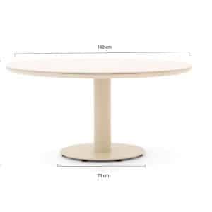+ 10 % Kassenrabatt | Apple Bee Melville Gartentisch ø 160 cm