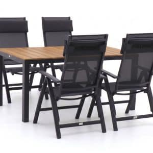 Bellagio Avenza/Fidenza 160 cm Gartenmöbel-Set 5-teilig verstellbar