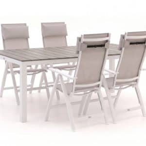 + 10 % Kassenrabatt | Bellagio Avenza/Fidenza 183 cm Gartenmöbel-Set 5-teilig verstellbar