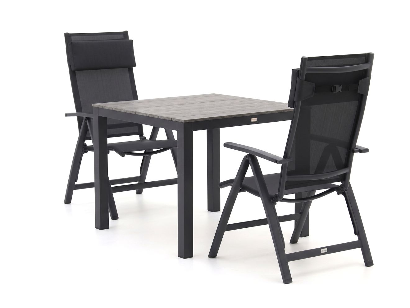+ 15 % Kassenrabatt | Bellagio Avenza/Fidenza 90 cm Gartenmöbel-Set 3-teilig verstellbar