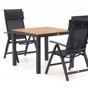 + 10 % Kassenrabatt | Bellagio Avenza/Fidenza 90 cm Gartenmöbel-Set 3-teilig verstellbar