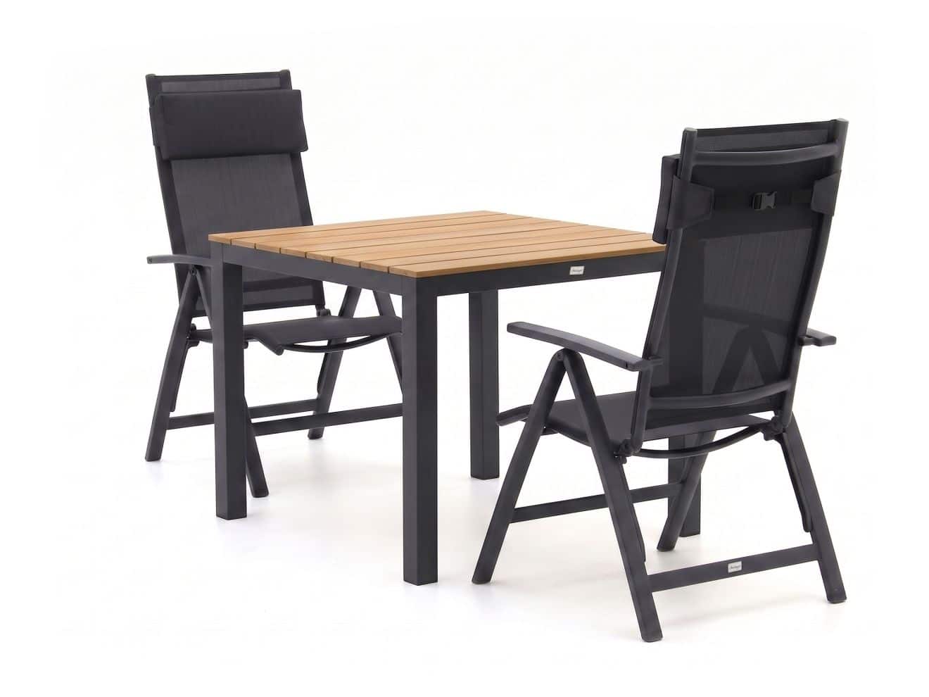+ 10 % Kassenrabatt | Bellagio Avenza/Fidenza 90 cm Gartenmöbel-Set 3-teilig verstellbar