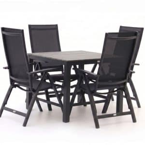 + 10 % Kassenrabatt | Bellagio Avenza/Fidenza 90 cm Gartenmöbel-Set 5-teilig verstellbar