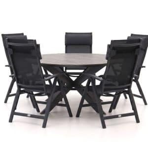 + 10 % Kassenrabatt | Bellagio Avenza/Fidenza ø 149 cm Gartenmöbel-Set 6-teilig verstellbar