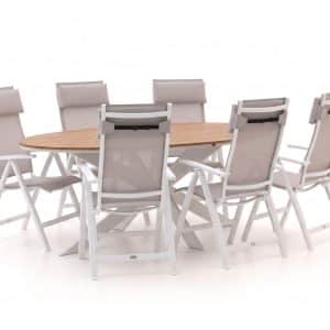 + 10 % Kassenrabatt | Bellagio Avenza/Fidenza oval 220 cm Gartenmöbel-Set 5-teilig verstellbar