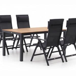 Bellagio Avio/Fidenza 160 cm Gartenmöbel-Set 5-teilig verstellbar
