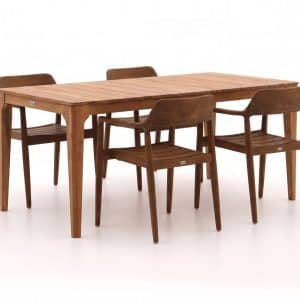 Bellagio Balba/Bruca 170 cm Gartenmöbel-Set 5-teilig stapelbar