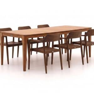 + 10 % Kassenrabatt | Bellagio Balba/Bruca 220 cm Gartenmöbel-Set 7-teilig stapelbar