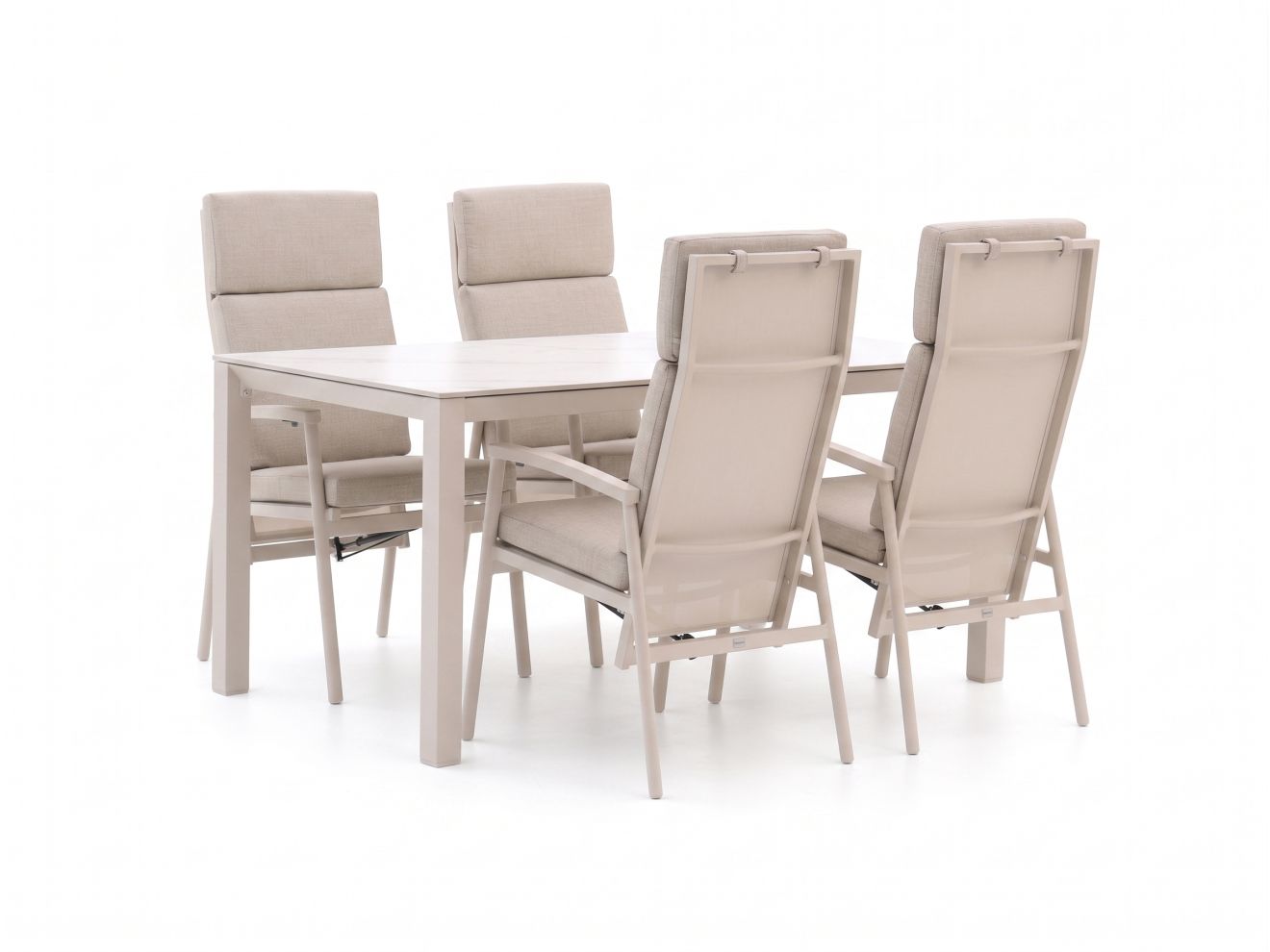 + 10 % Kassenrabatt | Bellagio Bondeno/Sestino 160 cm Gartenmöbel-Set 5-teilig verstellbar