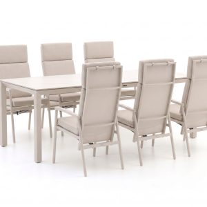 Bellagio Bondeno/Sestino 220 cm Gartenmöbel-Set 7-teilig verstellbar