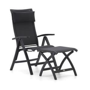 + 10 % Kassenrabatt | Bellagio Lugo Gartenstuhl Hochlehner mit Pronto Gartenhocker