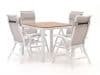 + 10 % Kassenrabatt | Bellagio Lugo/Fidenza 90 cm Gartenmöbel-Set 5-teilig verstellbar