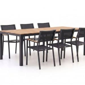 + 10 % Kassenrabatt | Bellagio Roma/Fidenza 220 cm Gartenmöbel-Set 7-teilig stapelbar