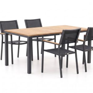 Bellagio Roma/Linosa 180 cm Gartenmöbel-Set 5-teilig stapelbar