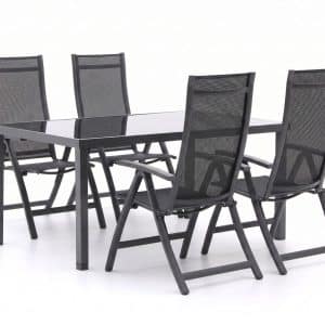 + 10 % Kassenrabatt | Bellagio Trappeto/Caluso 160 cm Gartenmöbel-Set 5-teilig verstellbar