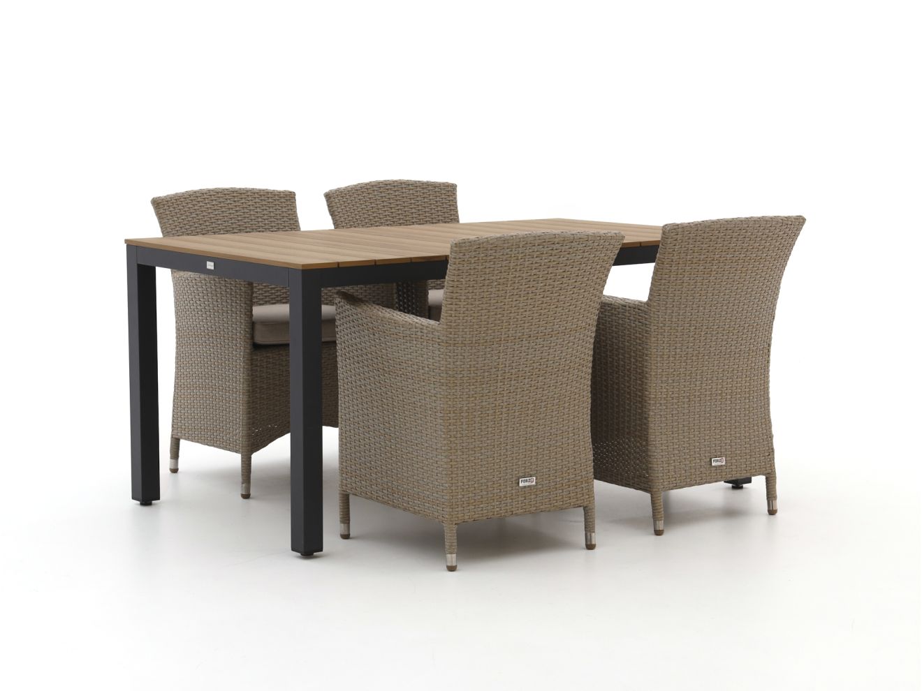 + 15 % Kassenrabatt | Forza Cecita/Fidenza 160 cm Gartenmöbel-Set 5-teilig