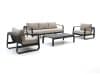 + 10 % Kassenrabatt | Forza Liri Sessel-Sofa Lounge-Set 4-teilig