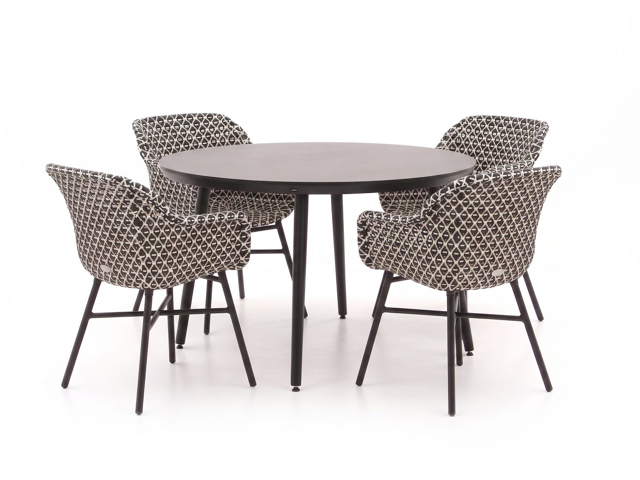 + 15 % Kassenrabatt | Hartman Delphine/Sophie Studio ø 128 cm Gartenmöbel-Set 5-teilig