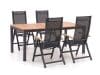 + 10 % Kassenrabatt | Hartman Troy/Linosa 180 cm Gartenmöbel-Set 5-teilig verstellbar