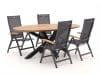 + 10 % Kassenrabatt | Hartman Troy/Stephanie 200 cm Gartenmöbel-Set 5-teilig verstellbar
