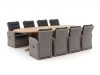 Intenso Mazzano/ROUGH-Y Ellips 280 cm Gartenmöbel-Set 9-teilig verstellbar