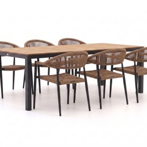 + 15 % Kassenrabatt | Manifesto Belpasso/Fidenza 220 cm Gartenmöbel-Set 7-teilig stapelbar