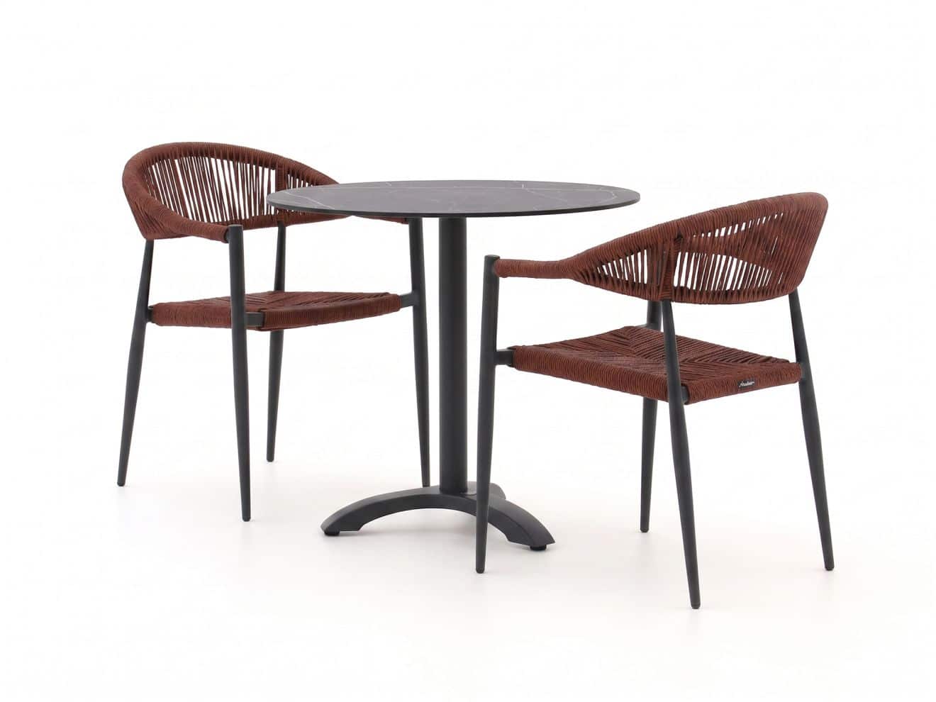 + 15 % Kassenrabatt | Manifesto Belpasso/Lisio ø 80 cm Gartenmöbel-Set 3-teilig stapelbar