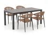 + 10 % Kassenrabatt | Manifesto Belpasso/Menzano 160 cm Gartenmöbel-Set 5-teilig stapelbar