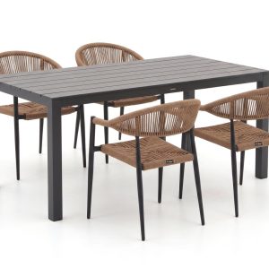 Manifesto Belpasso/Menzano 160cm dining tuinset 5-delig stapelbaar