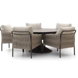 + 10 % Kassenrabatt | SUNS Fiave/Nova ø 150 cm Low Gartenmöbel-Set 6-teilig