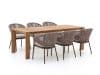 + 15 % Kassenrabatt | SUNS Santorini/Erice 240 cm Gartenmöbel-Set 7-teilig
