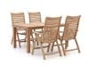 + 10 % Kassenrabatt | Sunyard Corby/Buxton 160 cm Gartenmöbel-Set 5-teilig verstellbar