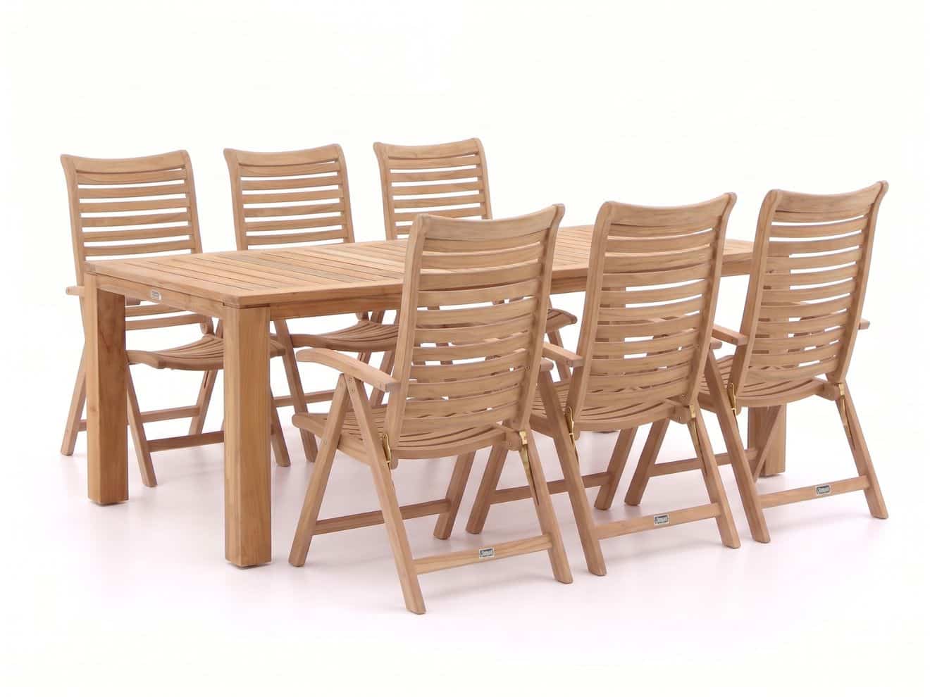 + 15 % Kassenrabatt | Sunyard Corby/Buxton 220 cm Gartenmöbel-Set 7-teilig verstellbar
