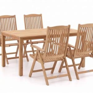 Sunyard Veronica/Liverpool 145 cm Gartenmöbel-Set 5-teilig verstellbar
