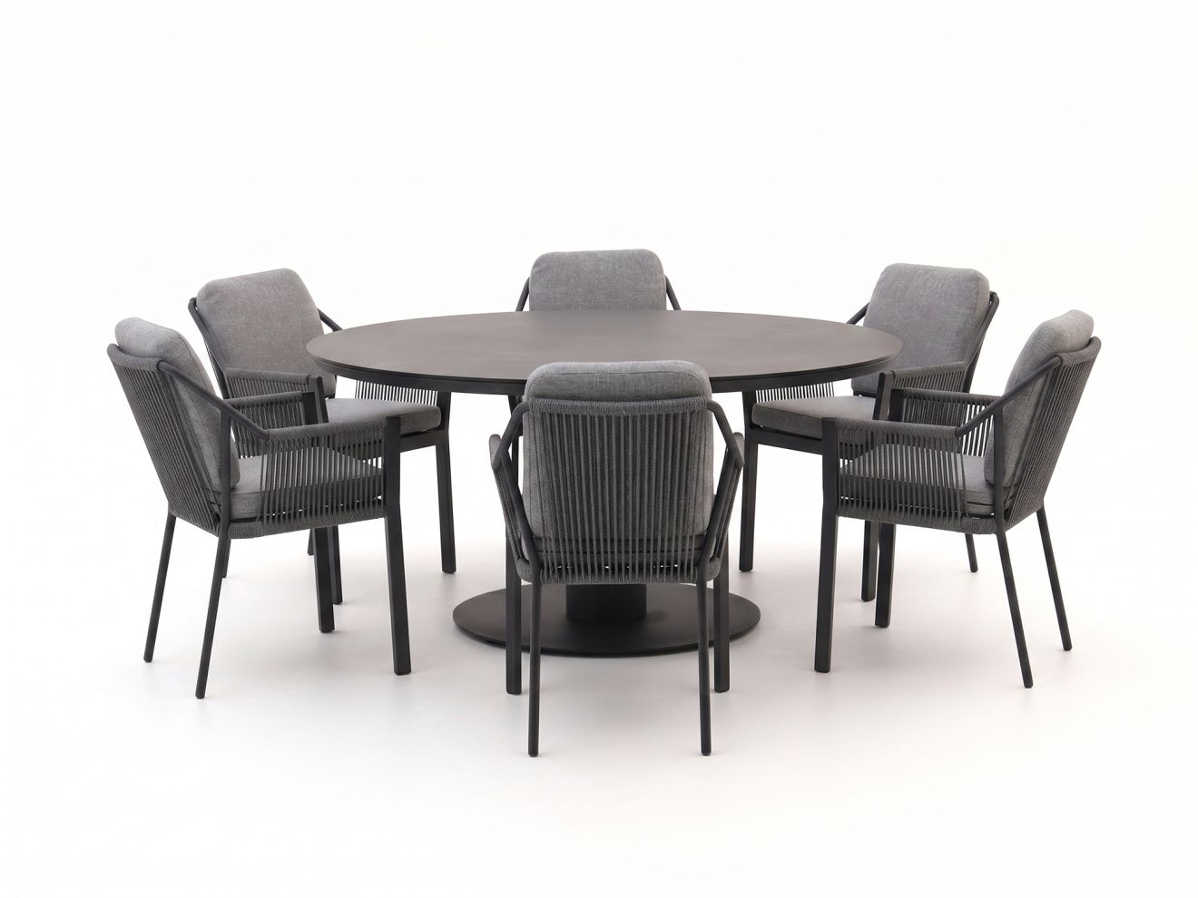 + 10 % Kassenrabatt | Tierra Outdoor Liv/La Fonte ø 150 cm Gartenmöbel-Set 7-teilig