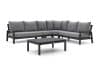 + 10 % Kassenrabatt | Tierra Outdoor Musone/Flip-Up Ecklounge-Set 5-teilig 6-Sitzer