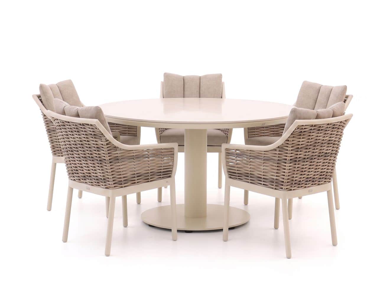 + 15 % Kassenrabatt | Apple Bee Milou/Melville ø 140 cm Gartenmöbel-Set 6-teilig