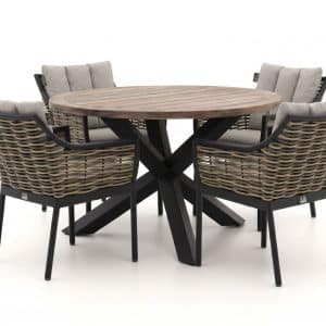 Apple Bee Milou/ROUGH-Y ø120cm dining tuinset 5-delig