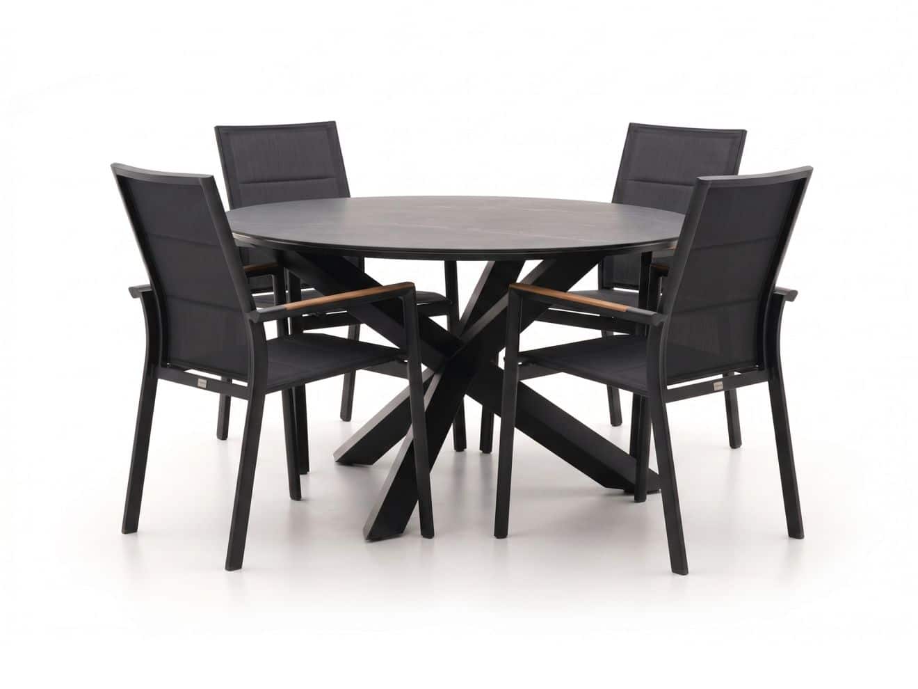+ 15 % Kassenrabatt | Bellagio Albinea/Lodola ø 130 cm Gartenmöbel-Set 5-teilig stapelbar