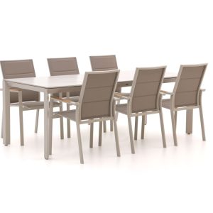 Bellagio Albinea/Sestino 220 cm Gartenmöbel-Set 7-Teilig Stapelbar